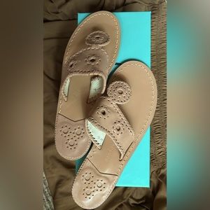 Sz. 7.5 Jack Rogers sandals in Buff.